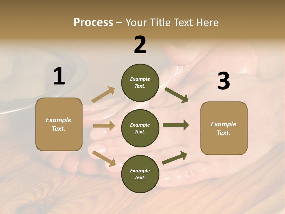 Ayurvedic Foot Therapy Massage Procedure With Oil PowerPoint Template