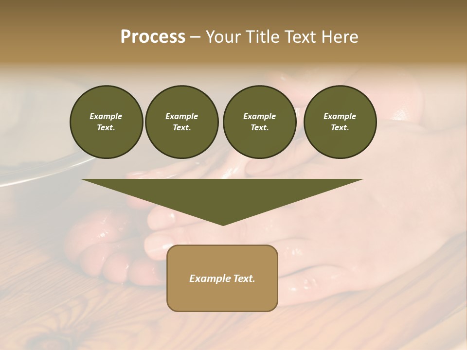 Ayurvedic Foot Therapy Massage Procedure With Oil PowerPoint Template
