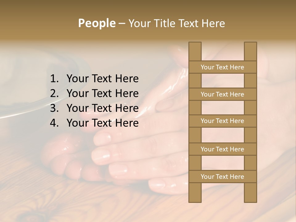 Ayurvedic Foot Therapy Massage Procedure With Oil PowerPoint Template