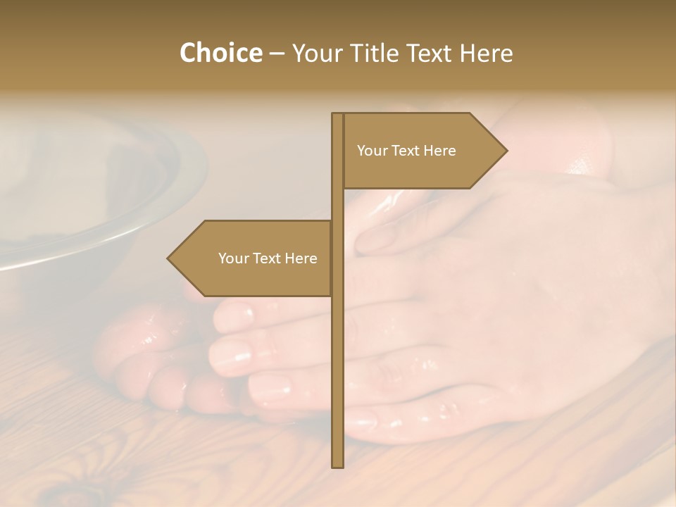 Ayurvedic Foot Therapy Massage Procedure With Oil PowerPoint Template