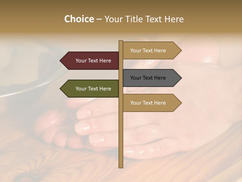 Ayurvedic Foot Therapy Massage Procedure With Oil PowerPoint Template