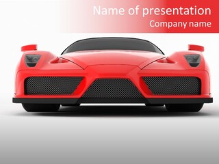 Red Ferrari Enzo PowerPoint Template
