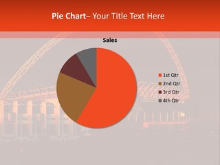 The Stadium In The Sunset In London. PowerPoint Template