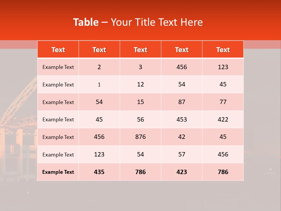 The Stadium In The Sunset In London. PowerPoint Template