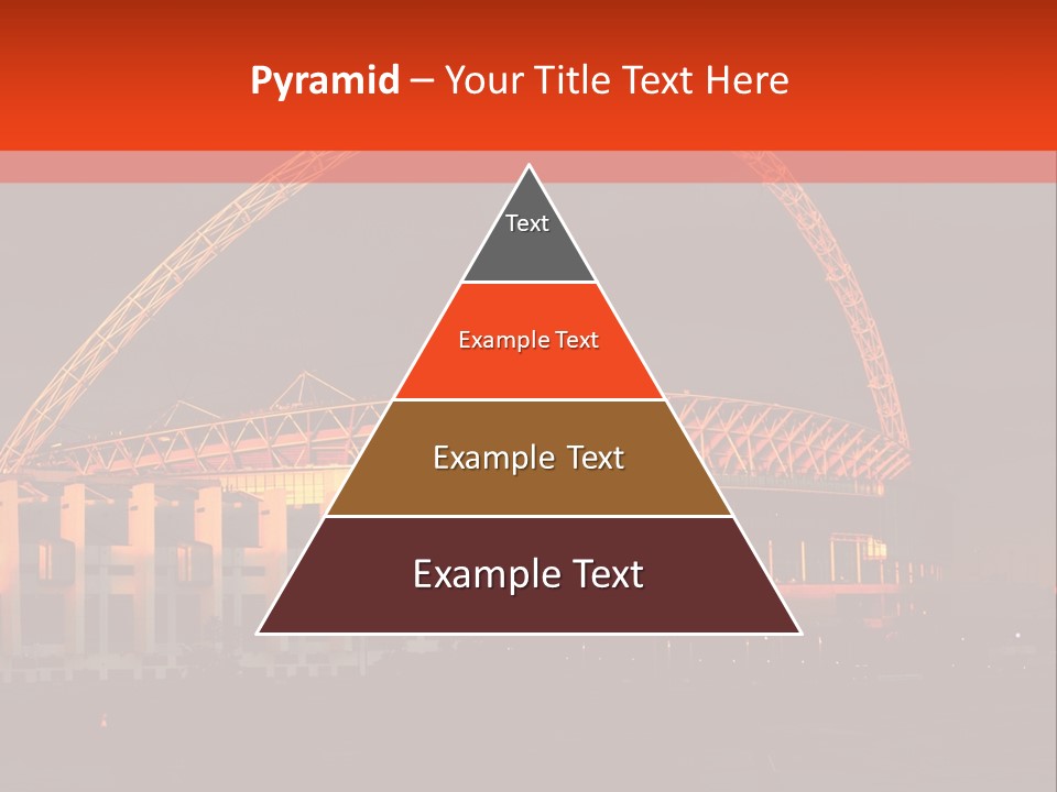 The Stadium In The Sunset In London. PowerPoint Template