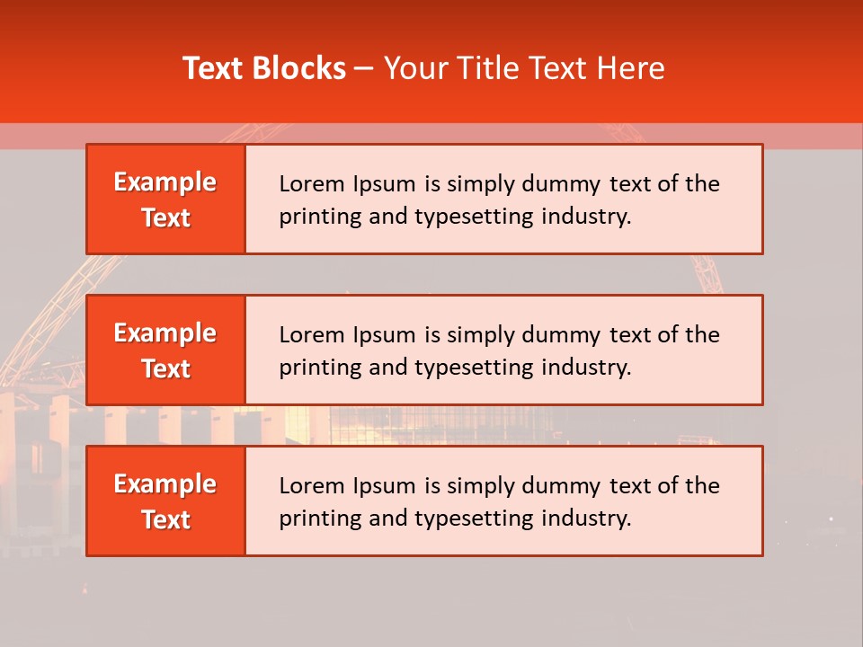 The Stadium In The Sunset In London. PowerPoint Template