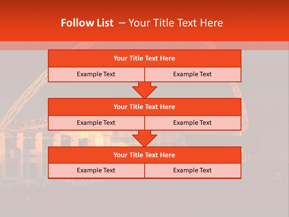 The Stadium In The Sunset In London. PowerPoint Template