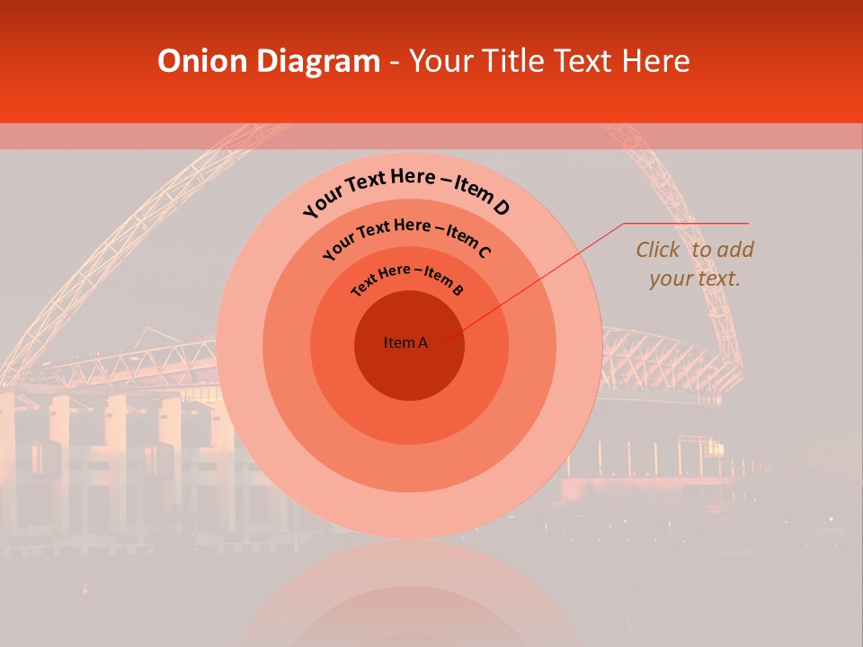 The Stadium In The Sunset In London. PowerPoint Template