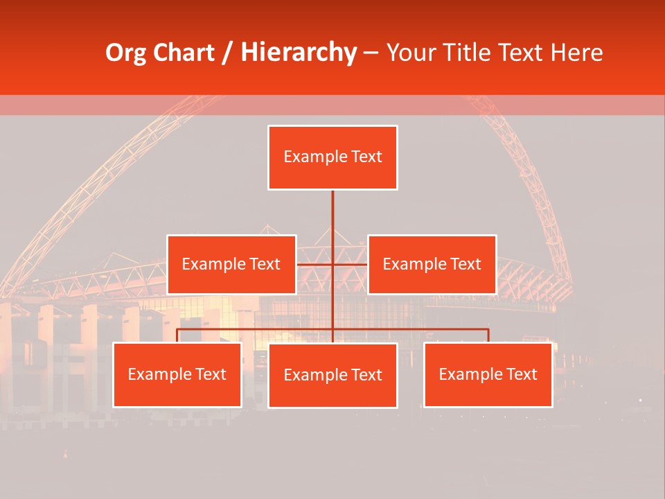 The Stadium In The Sunset In London. PowerPoint Template