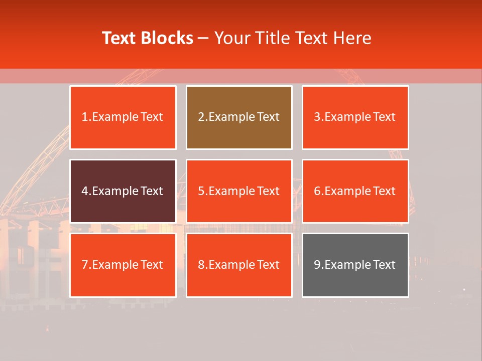 The Stadium In The Sunset In London. PowerPoint Template