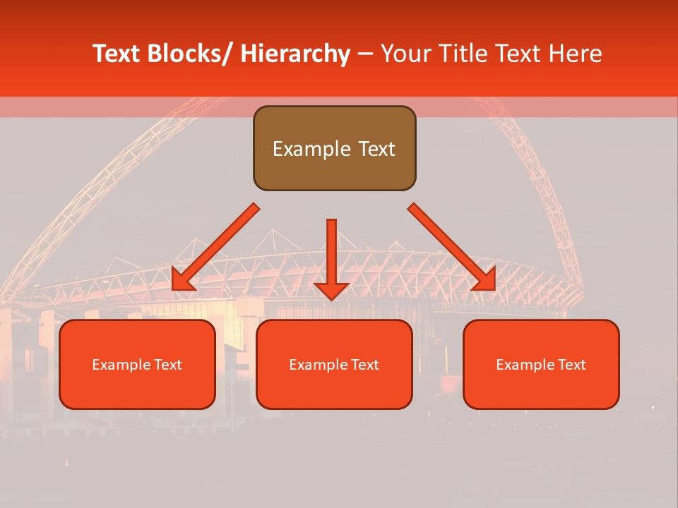 The Stadium In The Sunset In London. PowerPoint Template