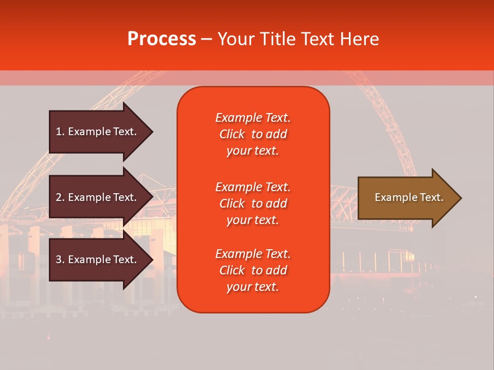 The Stadium In The Sunset In London. PowerPoint Template