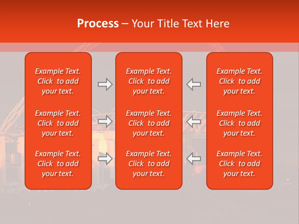 The Stadium In The Sunset In London. PowerPoint Template