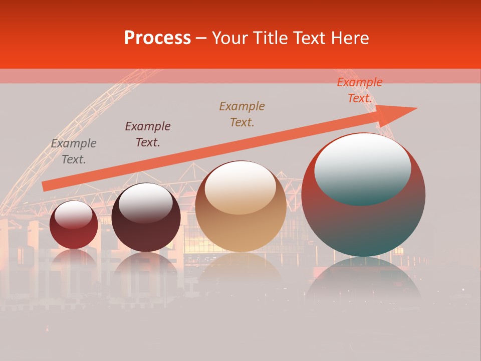 The Stadium In The Sunset In London. PowerPoint Template