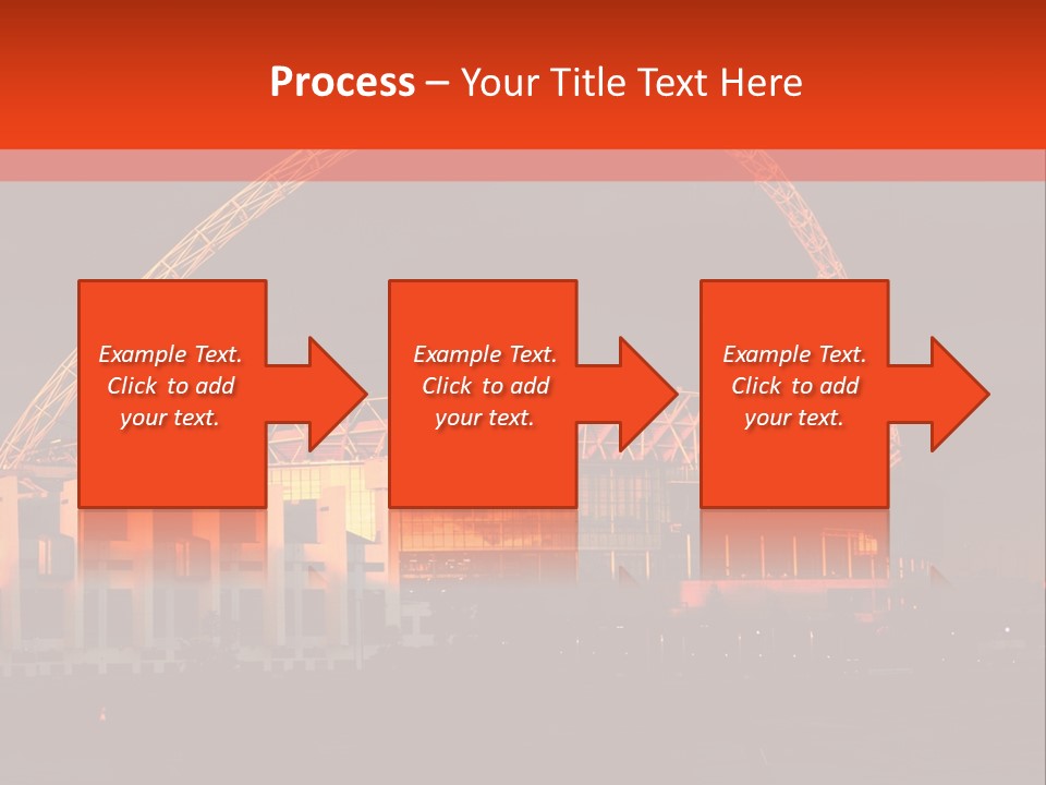 The Stadium In The Sunset In London. PowerPoint Template