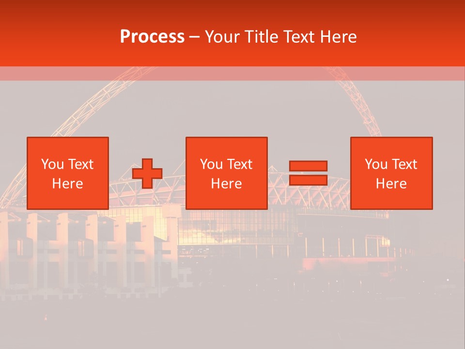 The Stadium In The Sunset In London. PowerPoint Template