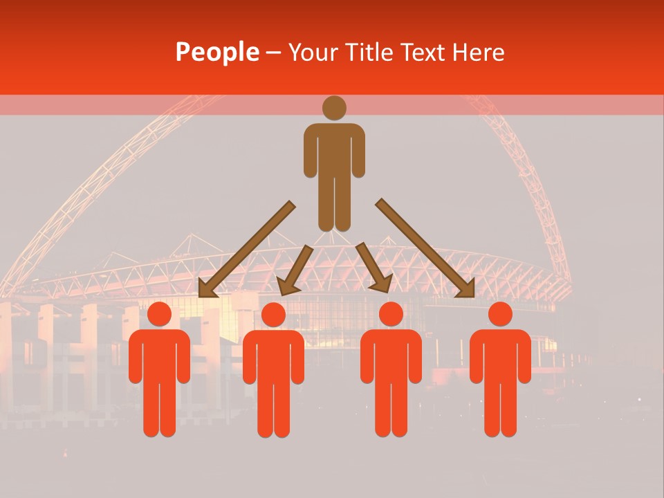 The Stadium In The Sunset In London. PowerPoint Template