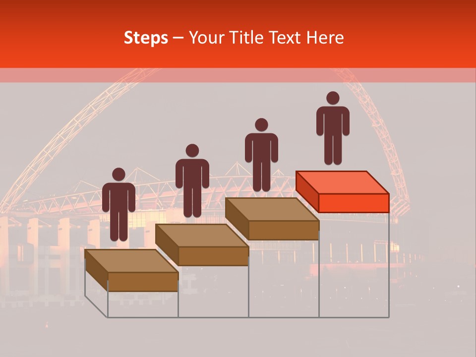 The Stadium In The Sunset In London. PowerPoint Template