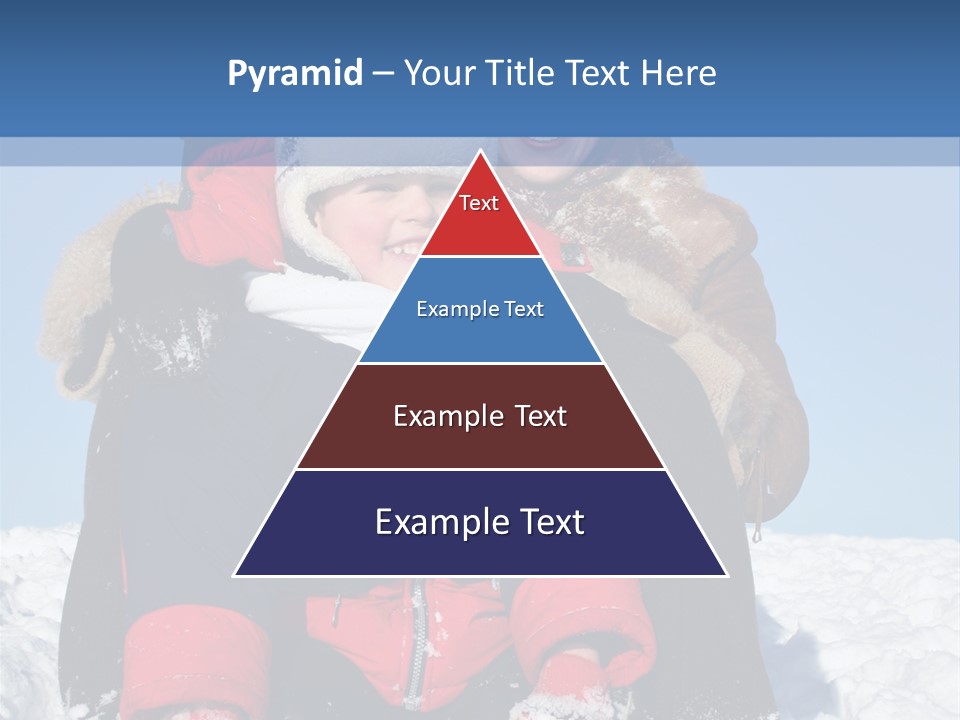 Winter Family With Sled 2 PowerPoint Template