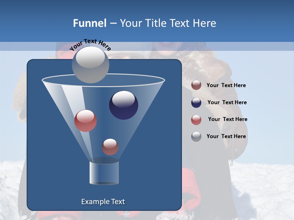 Winter Family With Sled 2 PowerPoint Template