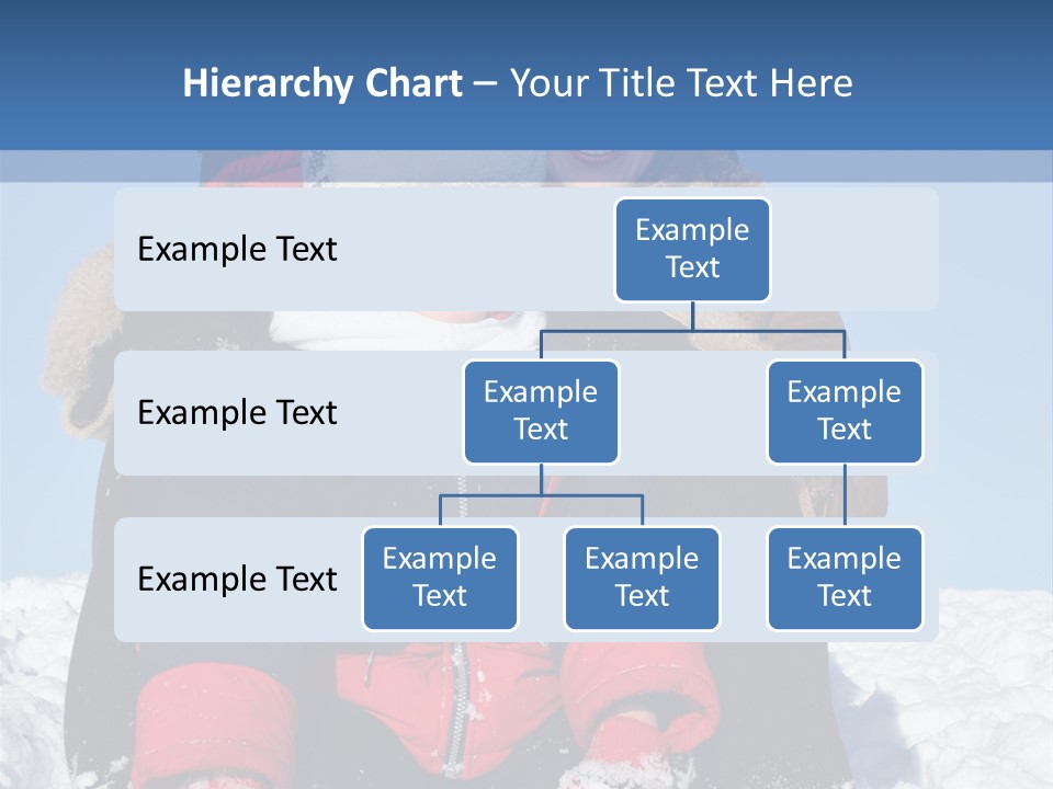 Winter Family With Sled 2 PowerPoint Template