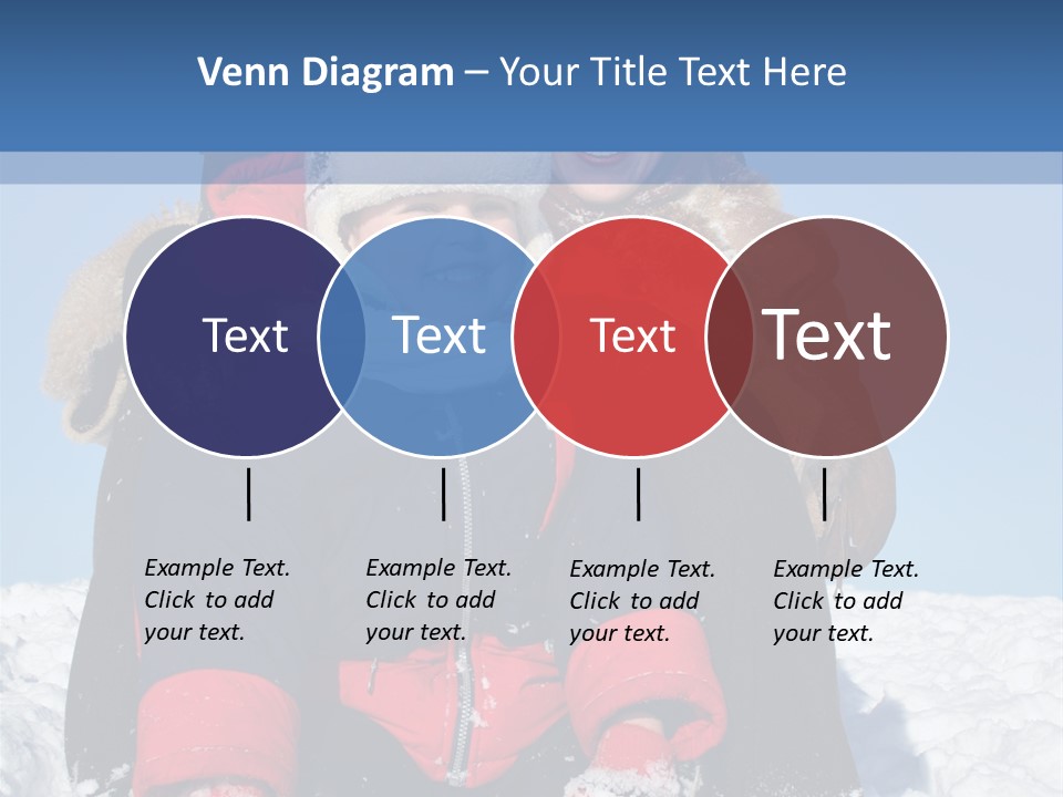 Winter Family With Sled 2 PowerPoint Template