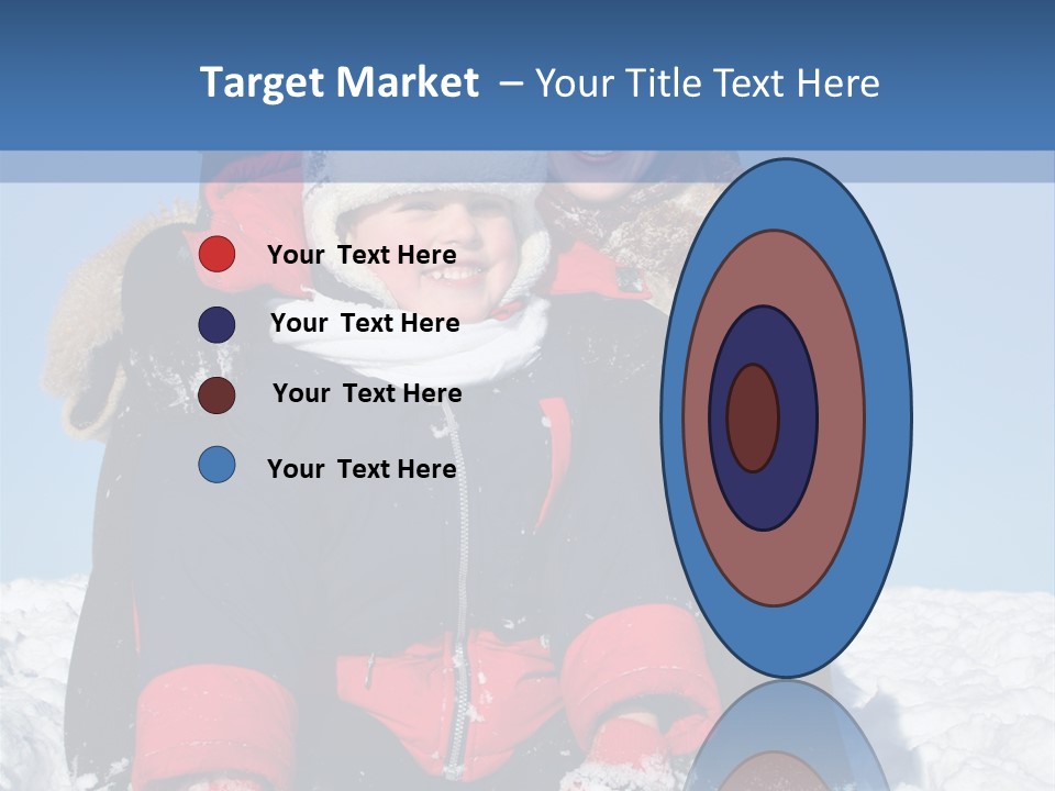 Winter Family With Sled 2 PowerPoint Template