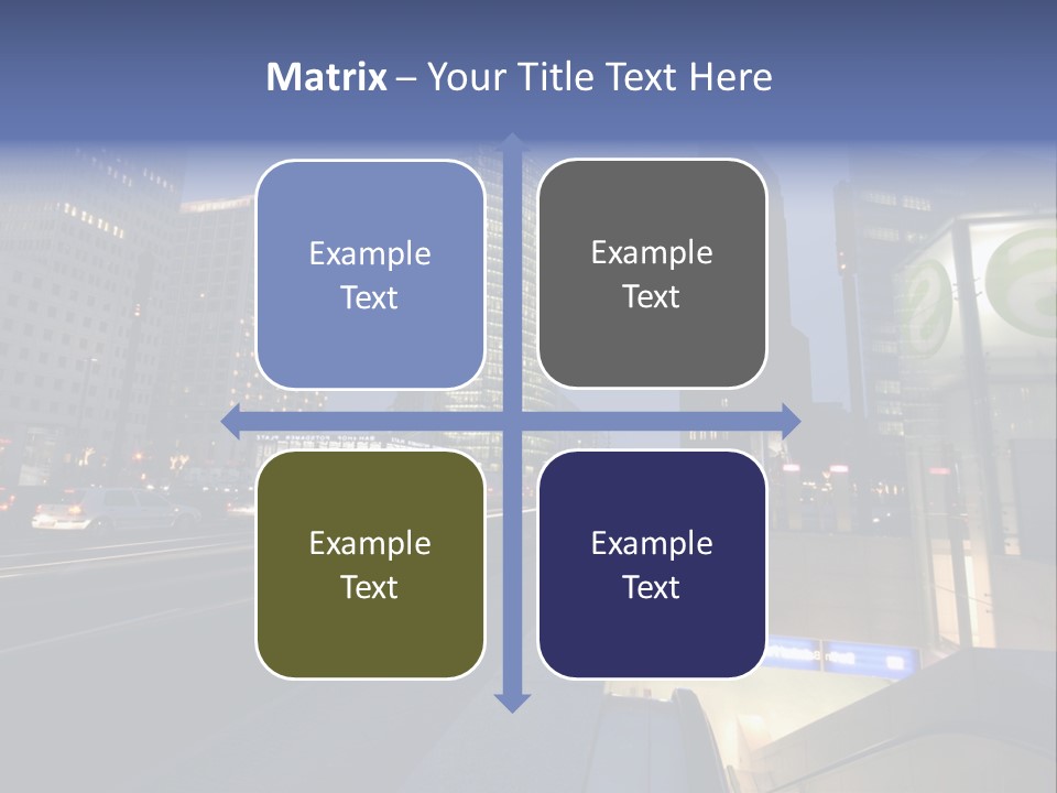 Postdamer Platz By Night PowerPoint Template