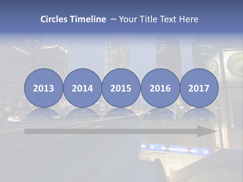 Postdamer Platz By Night PowerPoint Template