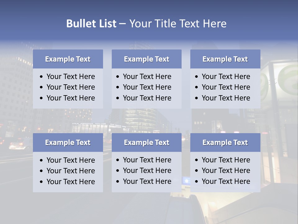 Postdamer Platz By Night PowerPoint Template