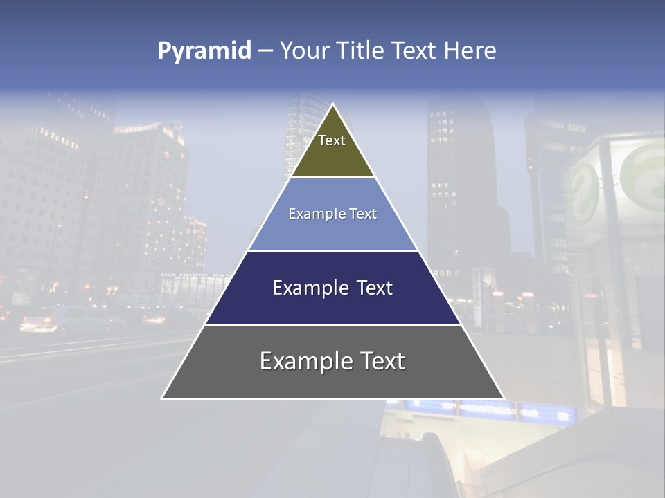 Postdamer Platz By Night PowerPoint Template