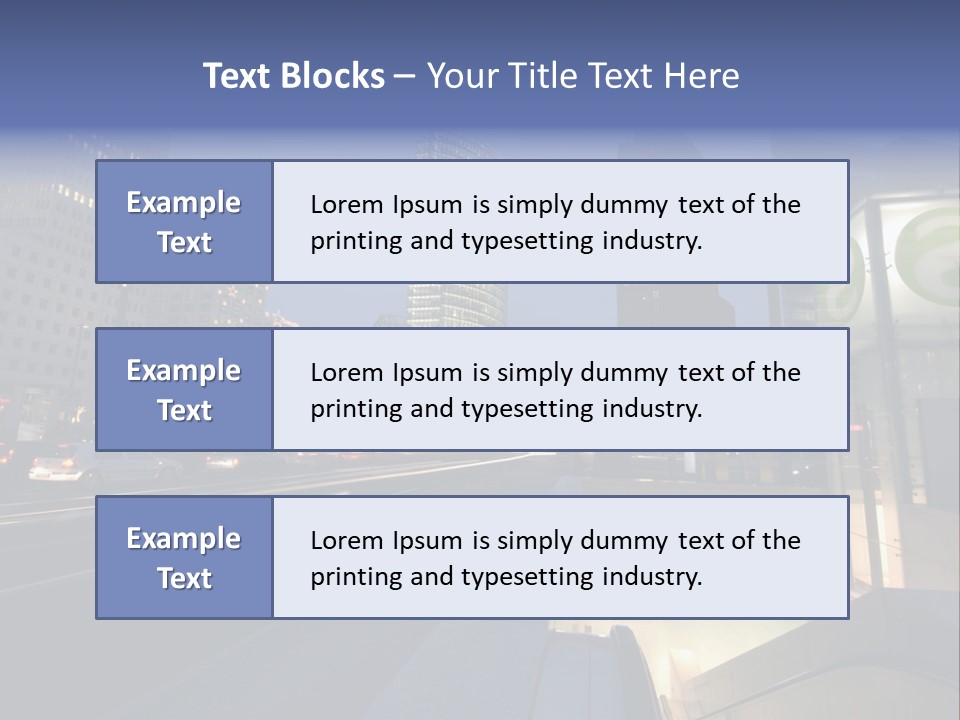 Postdamer Platz By Night PowerPoint Template