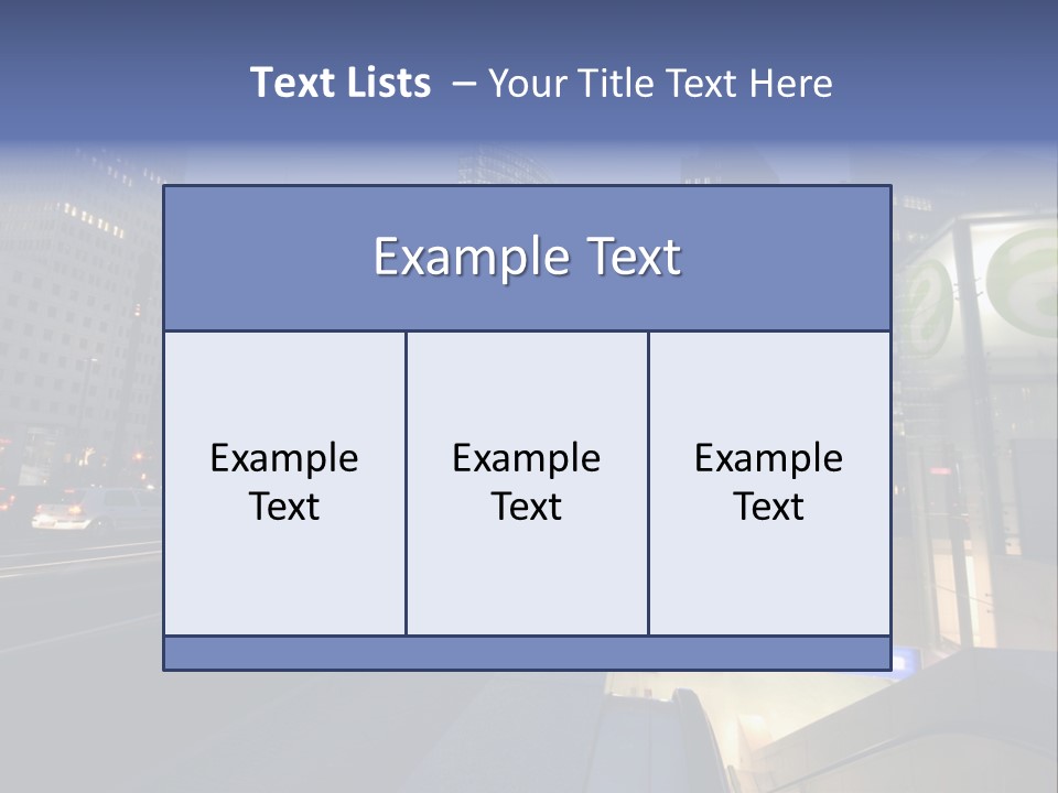Postdamer Platz By Night PowerPoint Template