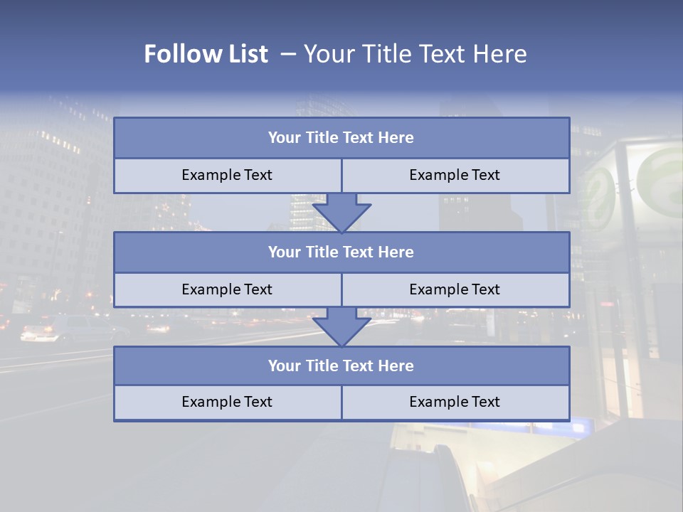 Postdamer Platz By Night PowerPoint Template