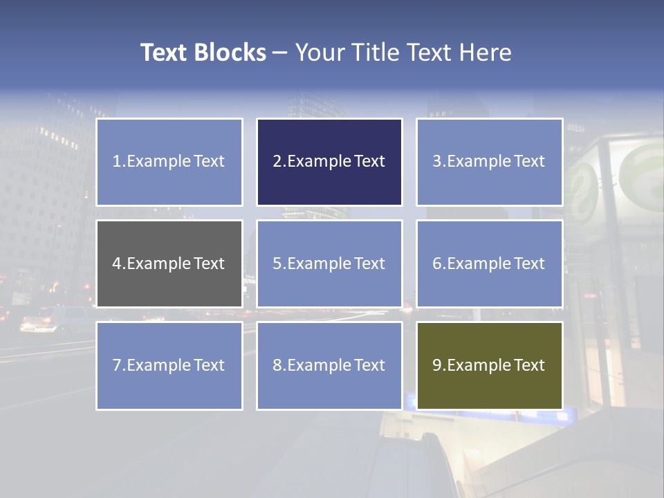 Postdamer Platz By Night PowerPoint Template