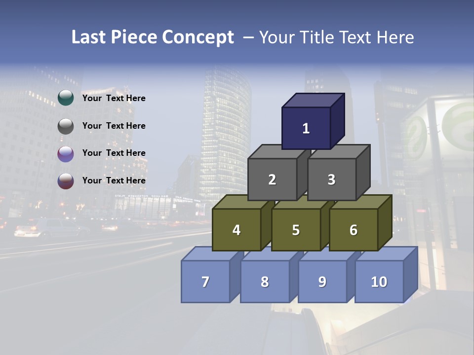 Postdamer Platz By Night PowerPoint Template