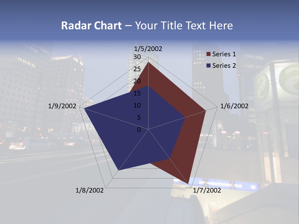Postdamer Platz By Night PowerPoint Template