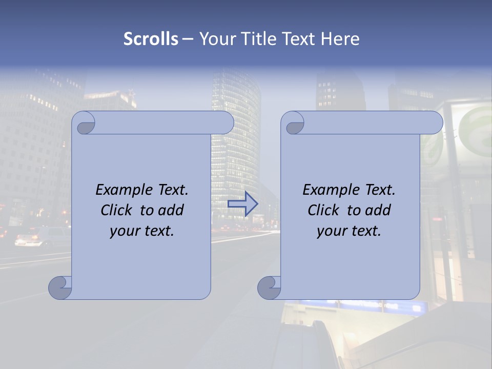 Postdamer Platz By Night PowerPoint Template