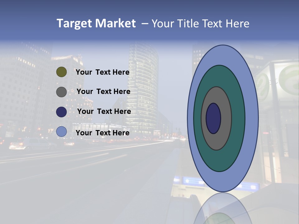 Postdamer Platz By Night PowerPoint Template