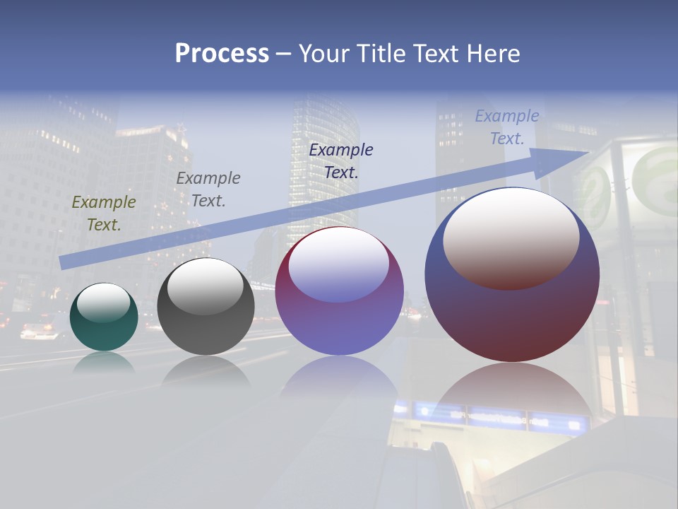 Postdamer Platz By Night PowerPoint Template