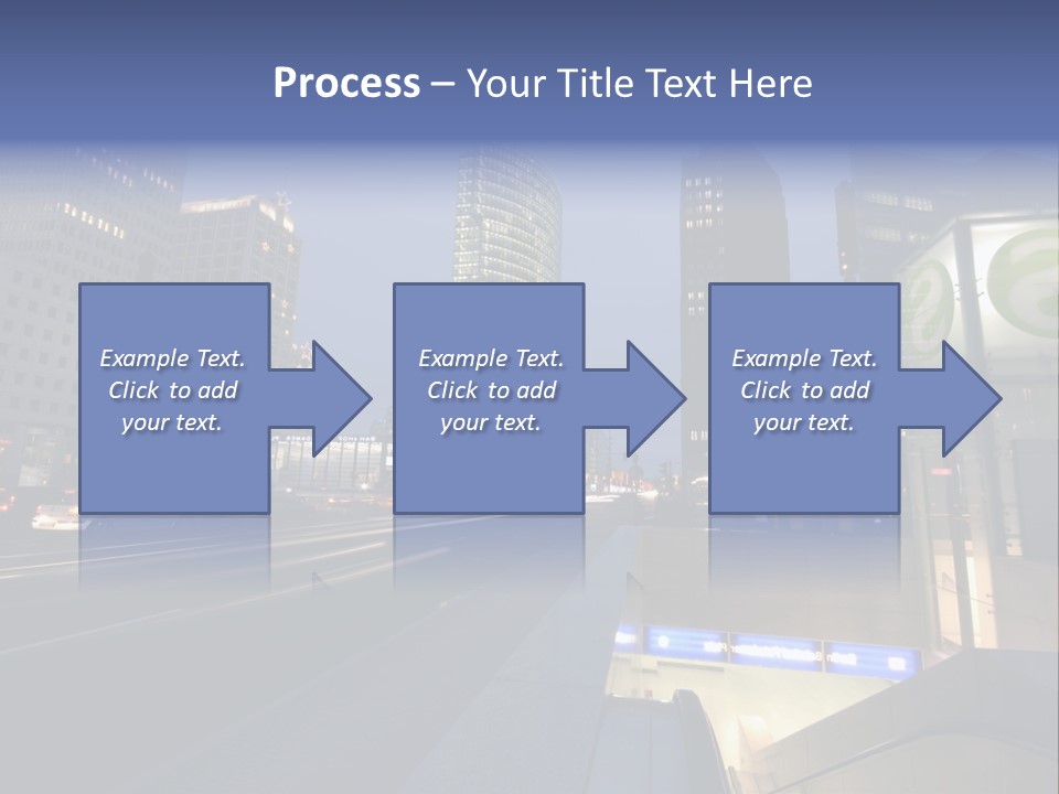Postdamer Platz By Night PowerPoint Template