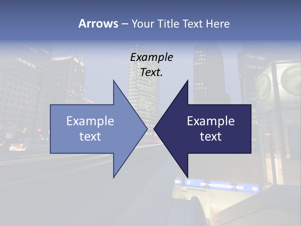 Postdamer Platz By Night PowerPoint Template