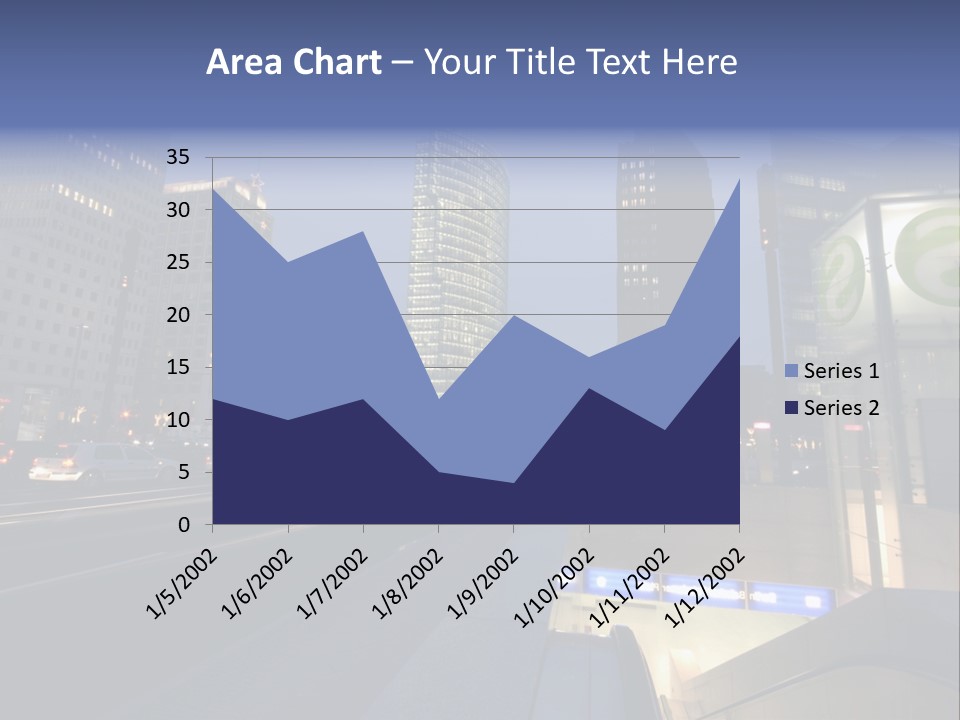 Postdamer Platz By Night PowerPoint Template