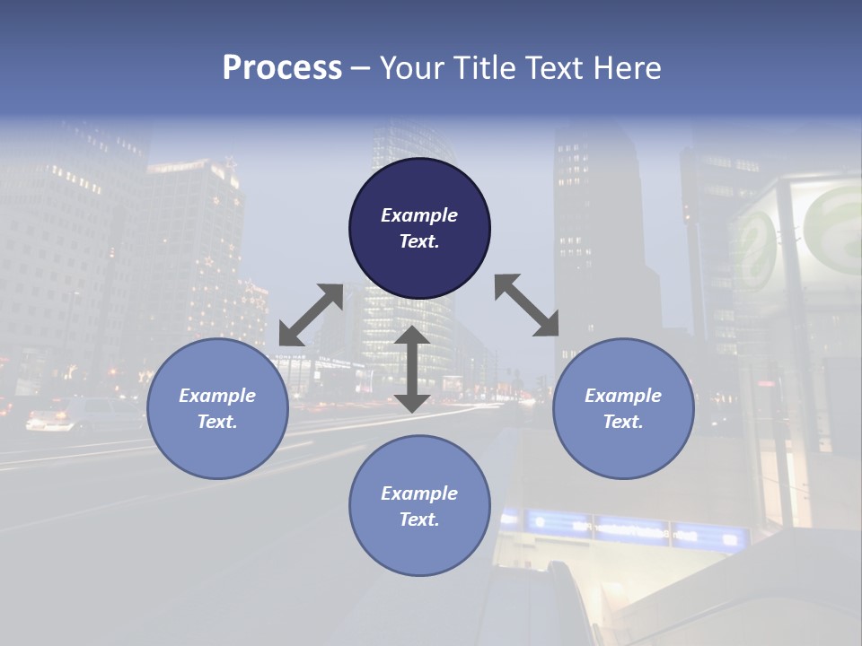 Postdamer Platz By Night PowerPoint Template