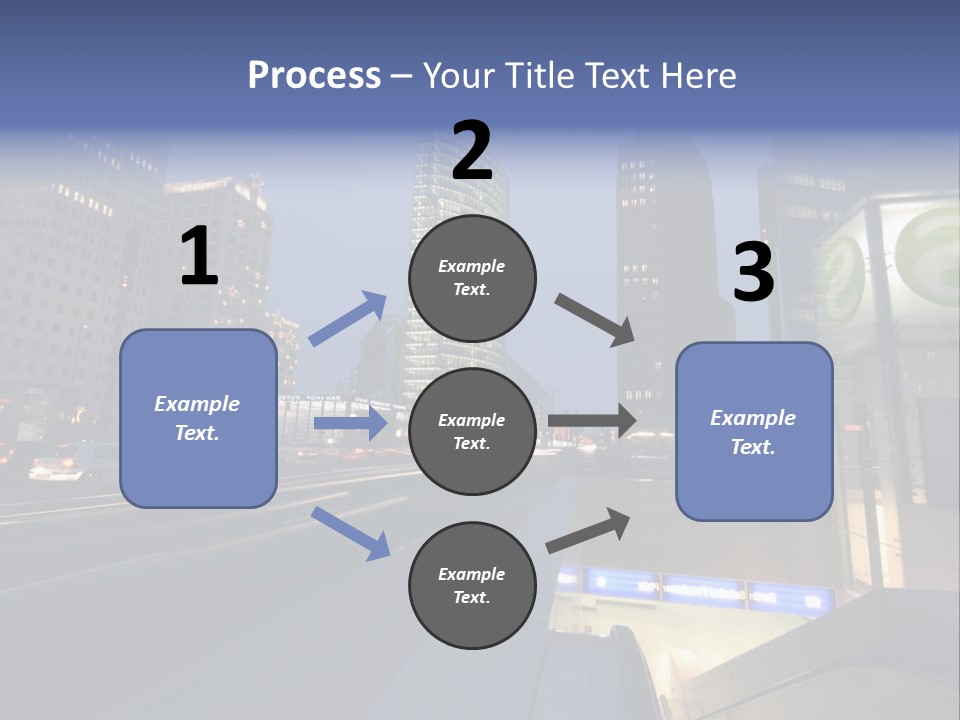 Postdamer Platz By Night PowerPoint Template