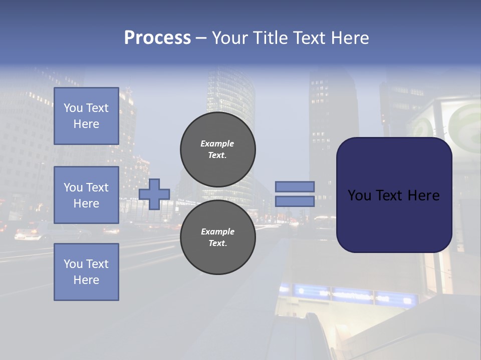 Postdamer Platz By Night PowerPoint Template