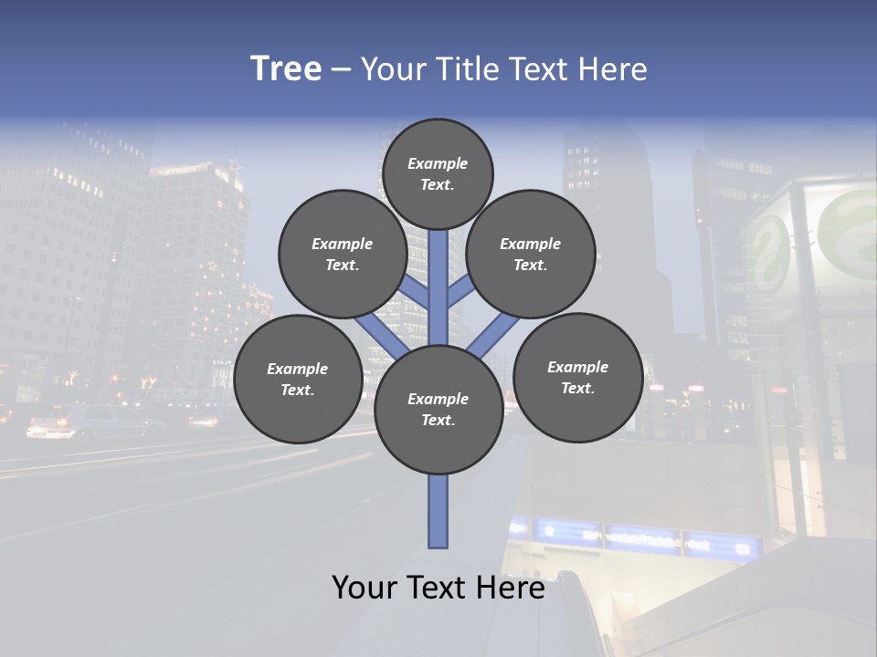 Postdamer Platz By Night PowerPoint Template