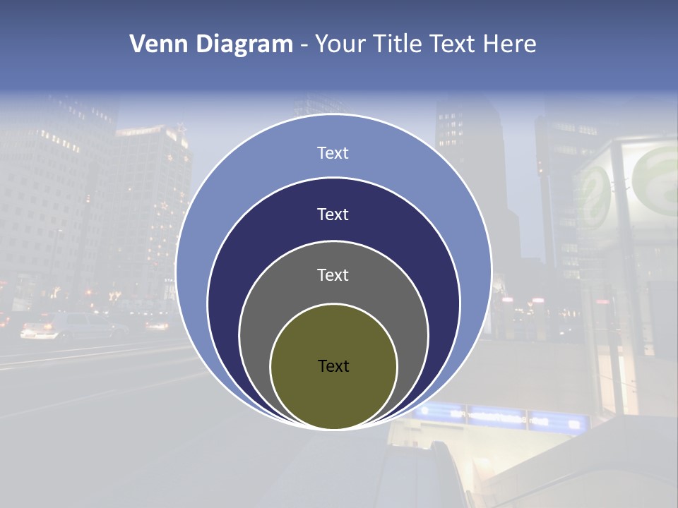 Postdamer Platz By Night PowerPoint Template