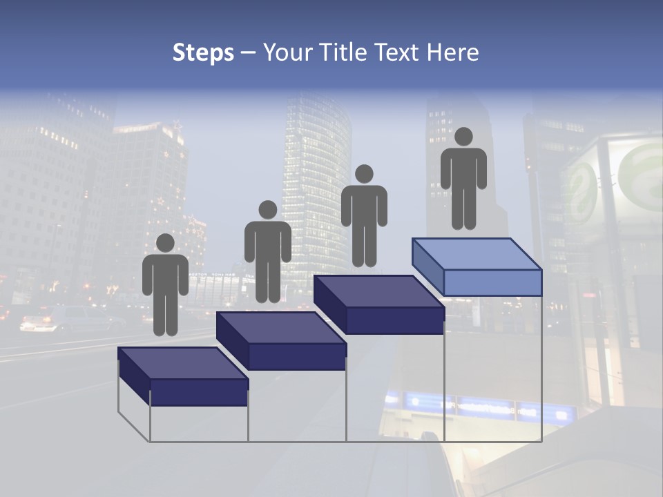 Postdamer Platz By Night PowerPoint Template