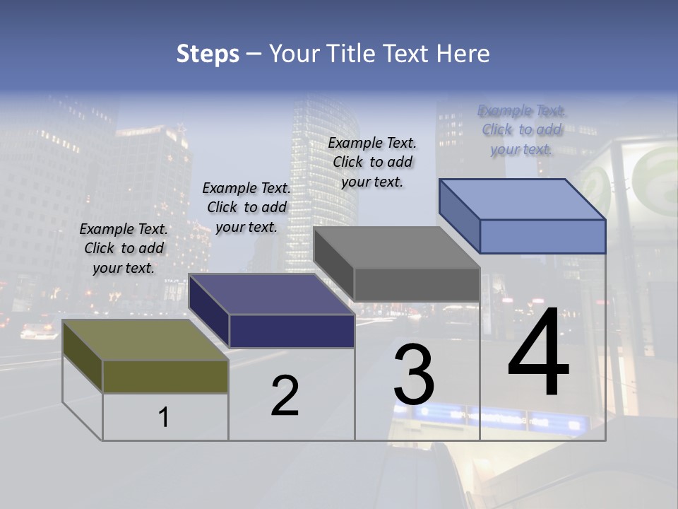 Postdamer Platz By Night PowerPoint Template